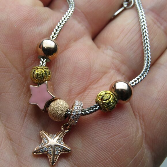 Pandora Style *925 Sterling Silver Bracelet - Picture 1 of 4